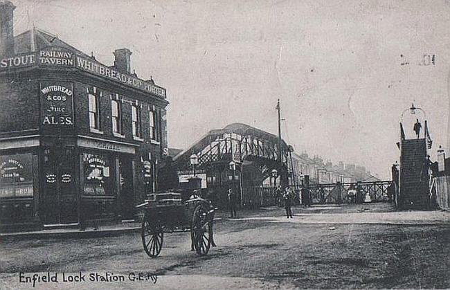 Railway Tavern, 229 Ordnance Road, Enfield Lock - circa 1905