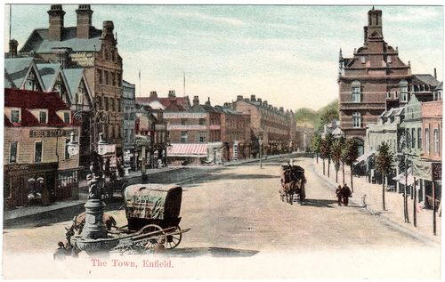 The Town, Enfield showing the George