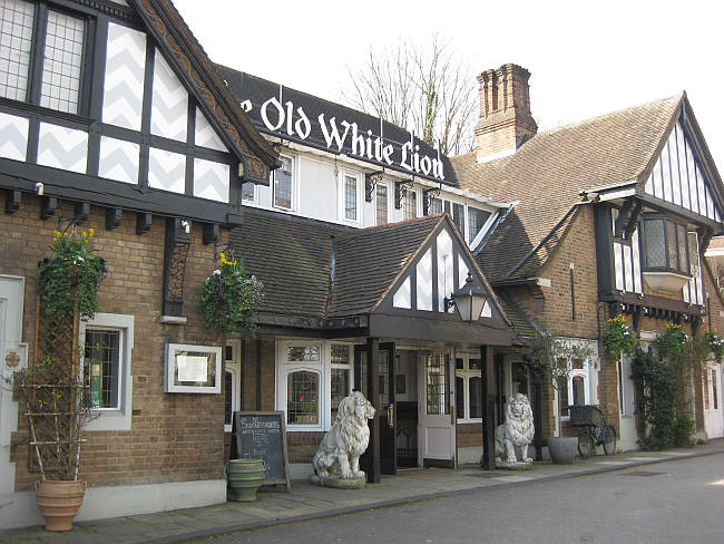 Old White Lion, High Road, East Finchley - in March 2014