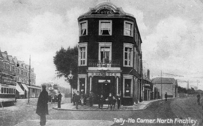 Park Road Hotel, Tally Ho Corner, North Finchley demolished about 1920 - Licensee R Hancock