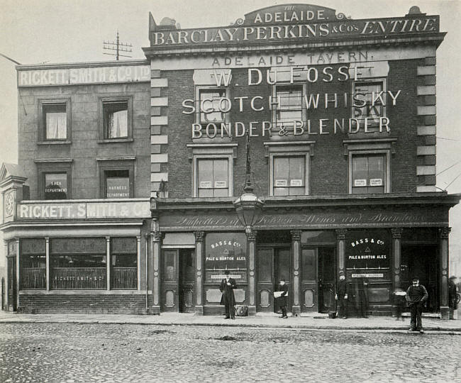 The Adelaide Tavern at Chalk Farm from February 1903, Landlord William Du Fosse.
