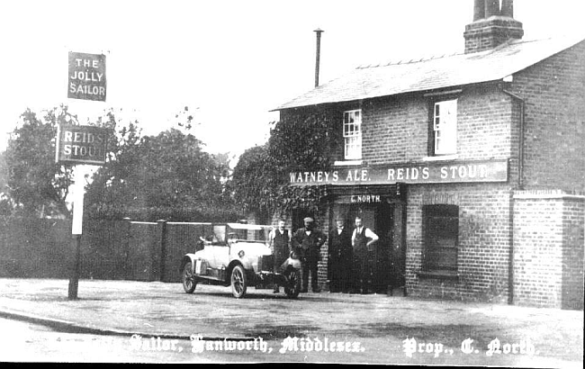 Jolly Sailor, Hounslow Road, Hanworth - circa 1920  (proprietor C North)