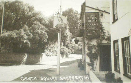 Church Square, Shepperton  - Kings Head, Courage