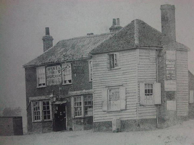 Crooked Billet, London Road, Staines - an early picture from 1880