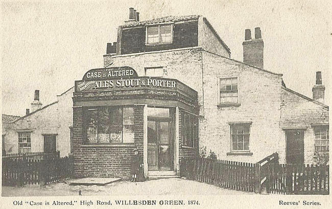 Case is Altered, High Road and Churchmead road, Willesden - in 1874