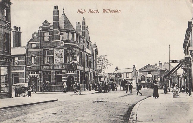 Case is Altered, High Road and Churchmead road, Willesden - in circa 1900 with landlord W M Bolton