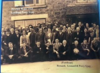 New Inn, Dowlish Wake outside the Inn on the occasion of the Queens Coronation in 1953