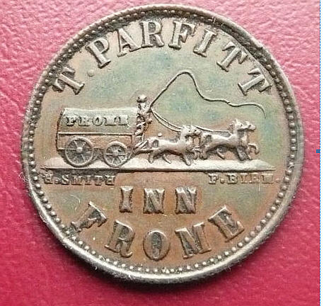 Waggon & Horses Token obverse - T Parfitt