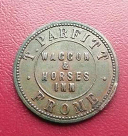 Waggon & Horses Token reverse - T Parfitt