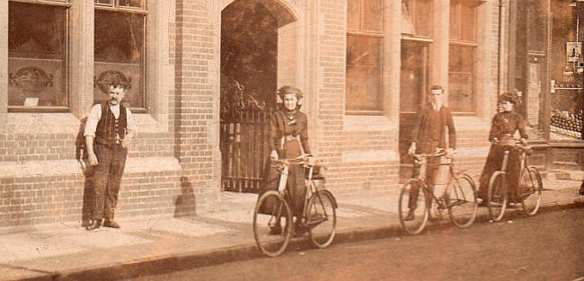 Outside the Duke of Kent are Henry J. Berry (my great-great-grandfather; Maude Bailey (nee Berry) my great-aunt; William Berry (my great-uncle); Mabel Rebecca Simms (nee Berry) my grandmother. 