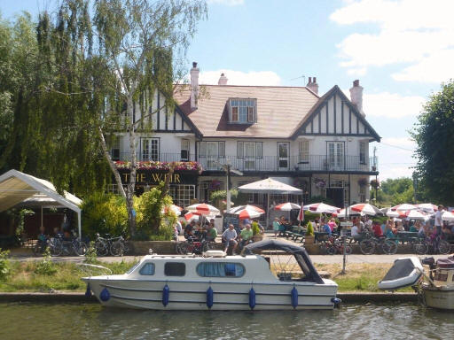 Weir Hotel, Riverside, Walton on Thames - in July 2010