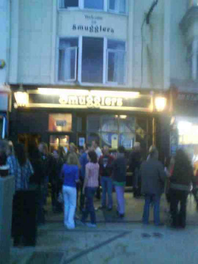 The pub on the last night of long term landlord Ewen Smith in 2009